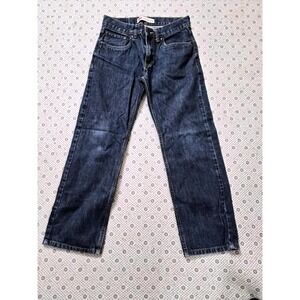 Levis 505 Regular Fit Jeans Dark WashBlue Boy Size 16Regular StraightLeg W28 L28